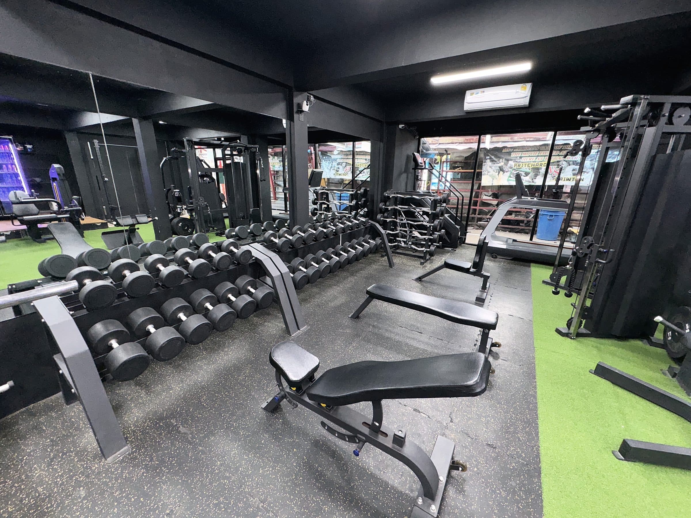 Dumbbell rack and adjustable benches